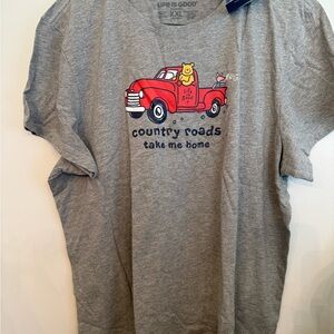 Life is Good Women’s Gray Graphic T-Shirt